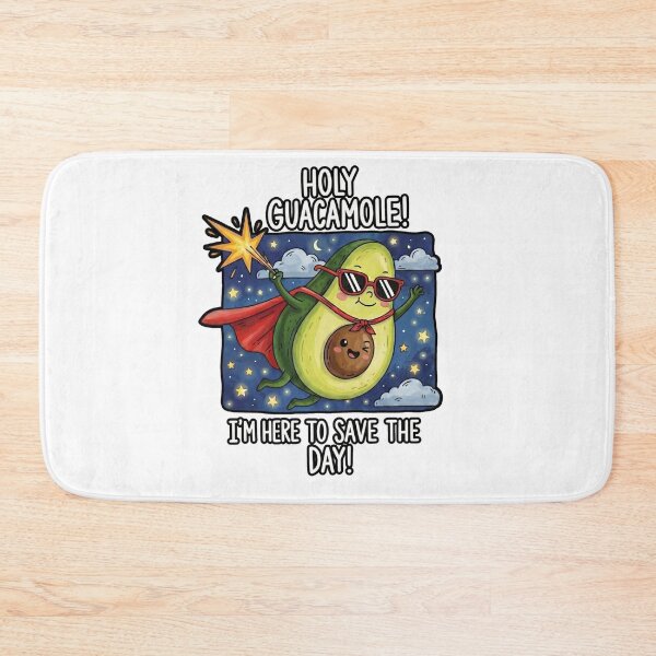 Item preview, Holy Guacamole Hero - Funny Avocado Superhero "Save The Day" designed and sold by 1434s.