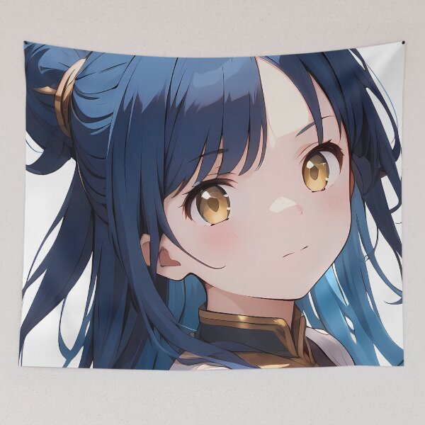 Item preview, Myne Ascendance of a Bookworm Elegant Portrait Blue Hair Glow designed and sold by riadjamai.