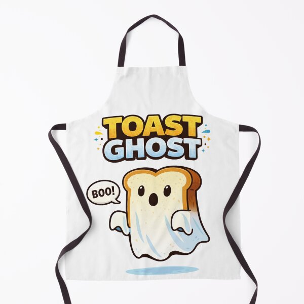 Item preview, Cute Toast Ghost Boo – Funny Bread Cartoon Kawaii Breakfast Humor Design designed and sold by FrenchieFever.