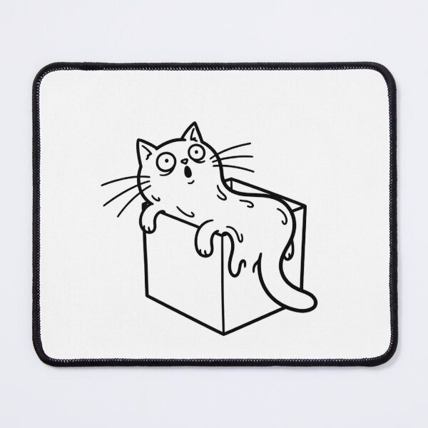 Item preview, Liquid Cat in a Box - Funny "Cats are Liquid" Minimalist Sticker designed and sold by 1434s.