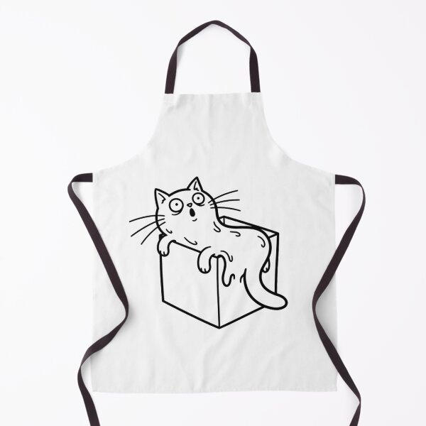 Item preview, Liquid Cat in a Box - Funny "Cats are Liquid" Minimalist Sticker designed and sold by 1434s.