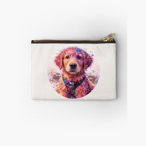 Item preview, Golden Retriever Club - Colorful Watercolor Puppy Portrait designed and sold by WitzkeCPH.