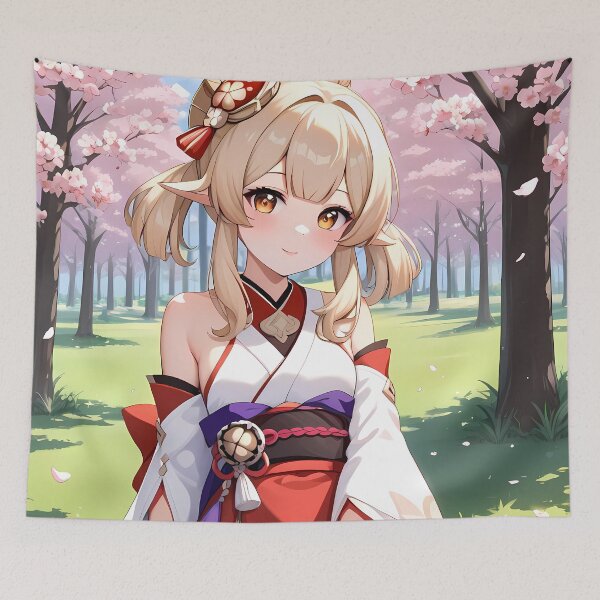 Item preview, Klee Genshin Impact Spring Sakura Kimono designed and sold by riadjamai.