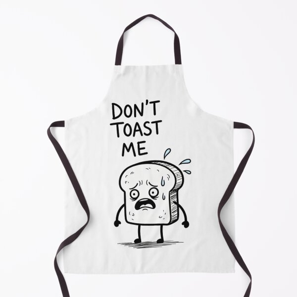 Item preview, Funny "Don't Toast Me" Bread - Scared Toast Pun Aesthetic Sticker designed and sold by 1434s.