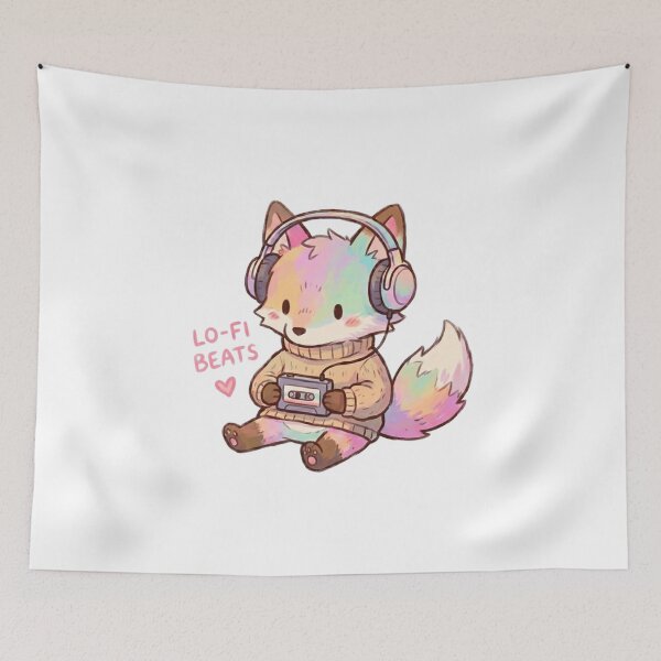 Item preview, Pastel Lo-Fi Fox - Cozy Chill Beats Aesthetic  designed and sold by 1434s.