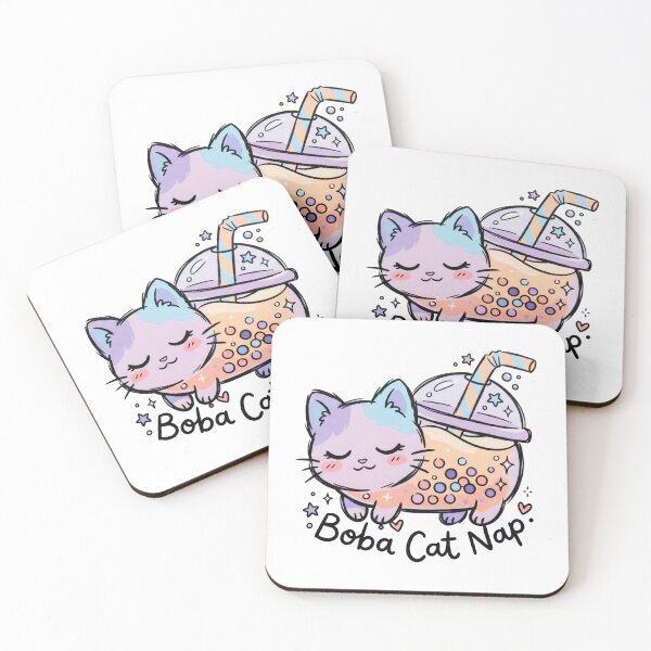 Item preview, Kawaii Boba Cat Nap V.2 designed and sold by 1434s.
