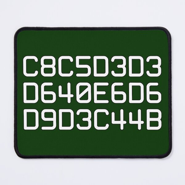 Item preview, EBCDIC "hello world" hex computer programming white designed and sold by bravoalpha.