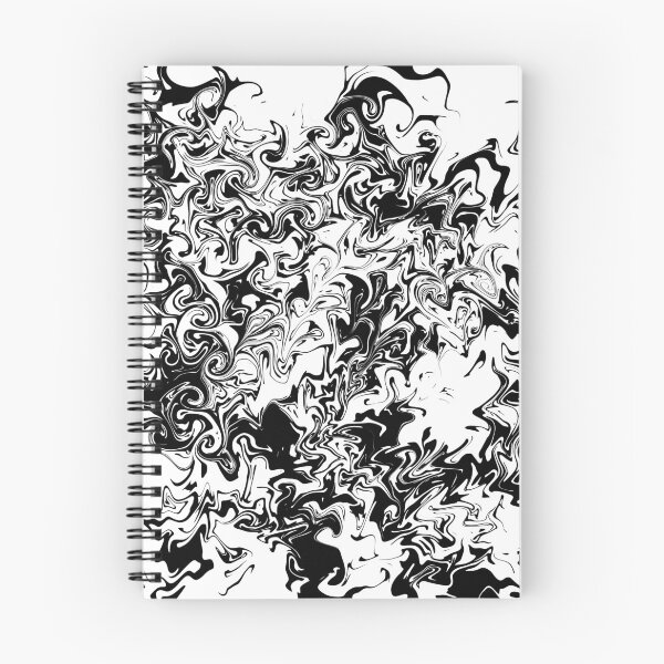 Item preview, Liquid Marble Aesthetic – Black and White Abstract Swirl designed and sold by MH-Studio.