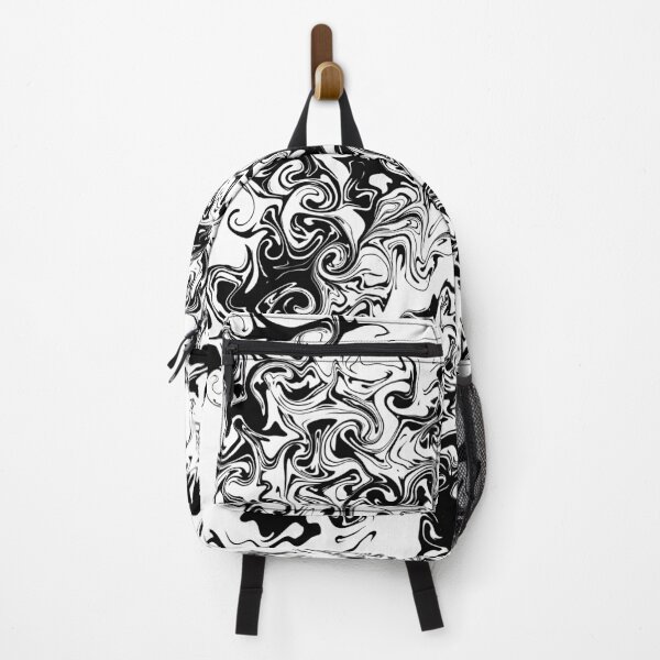Item preview, Liquid Marble Aesthetic – Black and White Abstract Swirl designed and sold by MH-Studio.