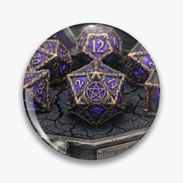 Item preview, Dungeon Master's Guild - Limited Edition Gothic Metal Dice Set (Galaxy Blue) designed and sold by FlederMerch.