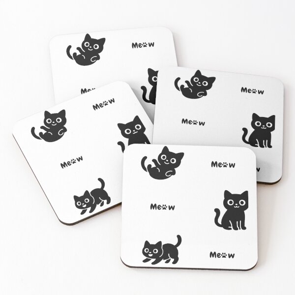 Item preview, gato preto fofo meow designed and sold by twilight aura.