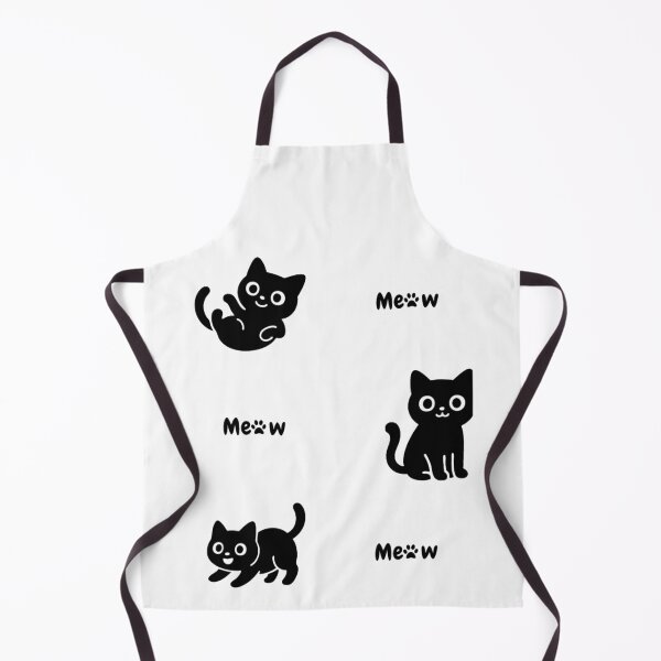 Item preview, gato preto fofo meow designed and sold by twilight aura.