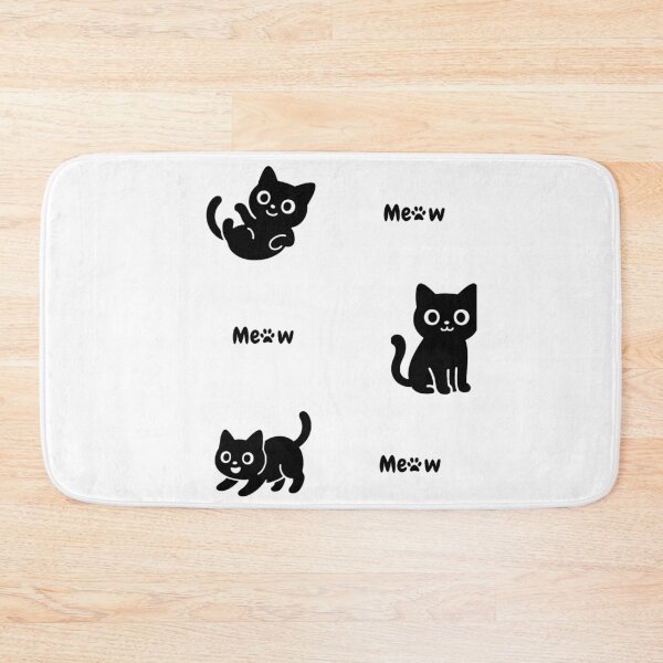 Item preview, gato preto fofo meow designed and sold by twilight aura.