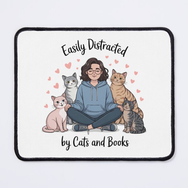 Item preview, Cat & Book designed and sold by TyraYoung.