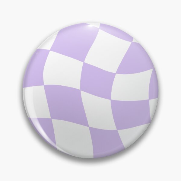 Item preview, Wavy Checkerboard Pattern – Pastel Purple Trippy Aesthetic designed and sold by MH-Studio.