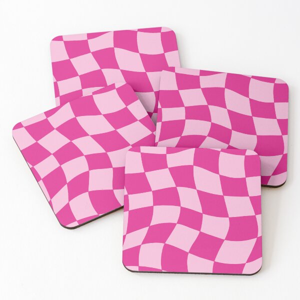 Item preview, Wavy Checkerboard Pattern – Pastel Pink Trippy Aesthetic designed and sold by MH-Studio.