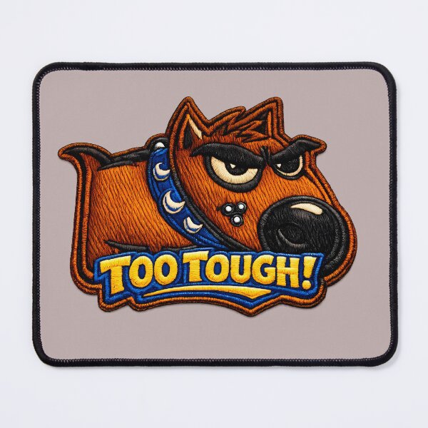 Item preview, Too Tough Angry Dog Cartoon designed and sold by Mastermind-Art.