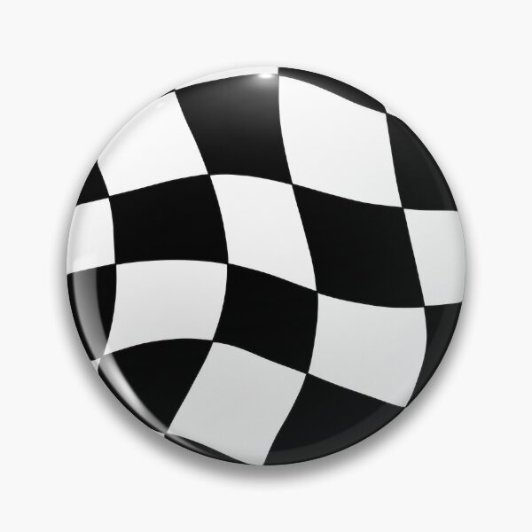 Item preview, Wavy Checkerboard Pattern – Black Trippy Aesthetic designed and sold by MH-Studio.