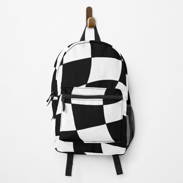 Item preview, Wavy Checkerboard Pattern – Black Trippy Aesthetic designed and sold by MH-Studio.