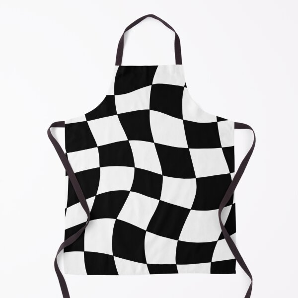Item preview, Wavy Checkerboard Pattern – Black Trippy Aesthetic designed and sold by MH-Studio.