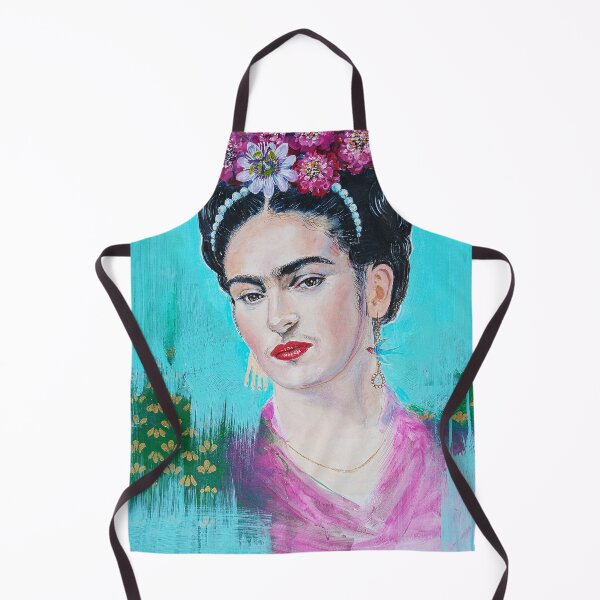 Item preview, Iconic Mexican Muse Portrait with Floral Crown Art designed and sold by Dollbox_art | Soft watercolor & calm nature art.
