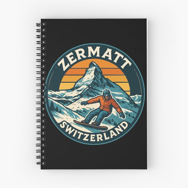 Item preview, Zermatt Switzerland Mountains Alps Retro designed and sold by TomFrontierArt.