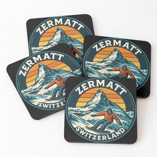 Item preview, Zermatt Switzerland Mountains Alps Retro designed and sold by TomFrontierArt.