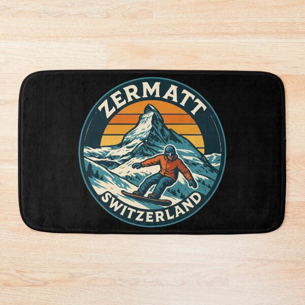 Item preview, Zermatt Switzerland Mountains Alps Retro designed and sold by TomFrontierArt.