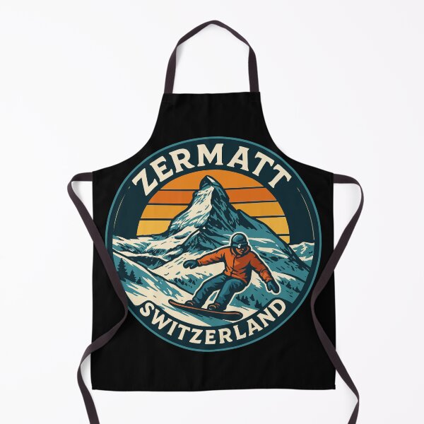 Item preview, Zermatt Switzerland Mountains Alps Retro designed and sold by TomFrontierArt.