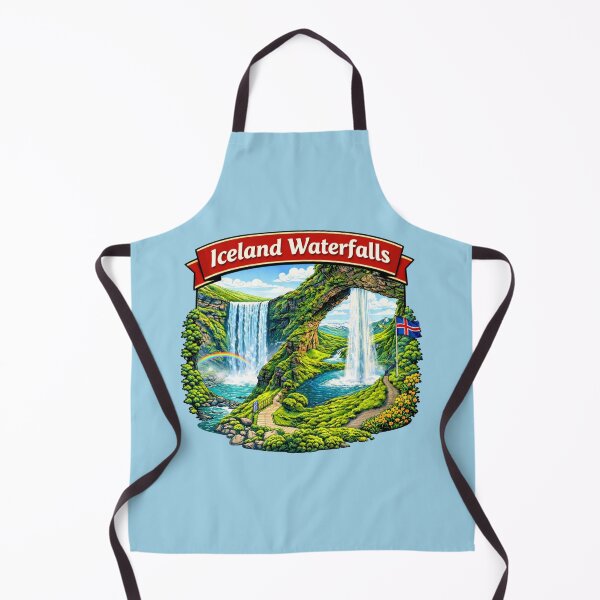 Item preview, Iceland Waterfalls - Skógafoss & Seljalandsfoss Landscape designed and sold by Myra365Art.