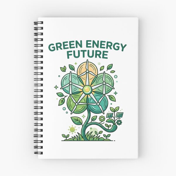 Item preview, Green Energy Future: Renewable Wind Power Art designed and sold by Nuvoro Eco Awareness.