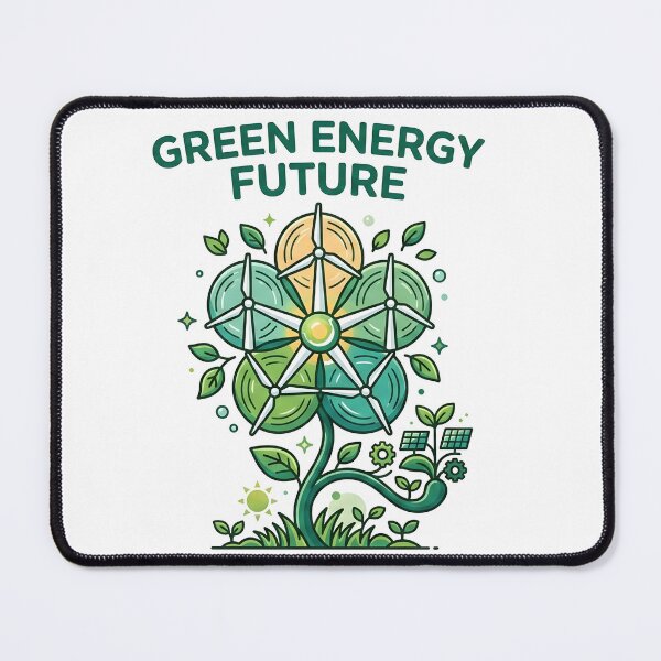 Item preview, Green Energy Future: Renewable Wind Power Art designed and sold by Nuvoro Eco Awareness.