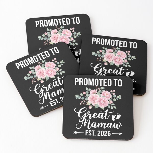 Item preview, Promoted To Great Mamaw Est. 2026 Expecting Great Grandmother Announcement designed and sold by SofenArt.