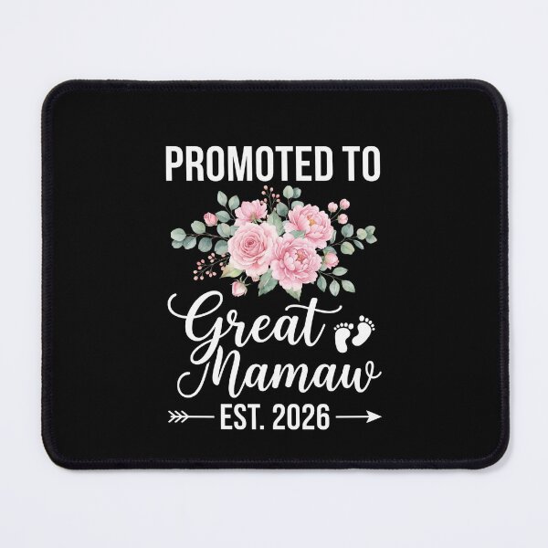 Item preview, Promoted To Great Mamaw Est. 2026 Expecting Great Grandmother Announcement designed and sold by SofenArt.