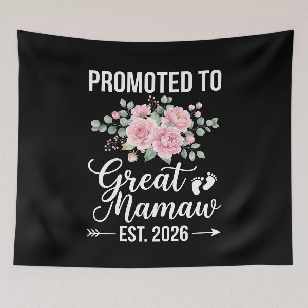 Item preview, Promoted To Great Mamaw Est. 2026 Expecting Great Grandmother Announcement designed and sold by SofenArt.