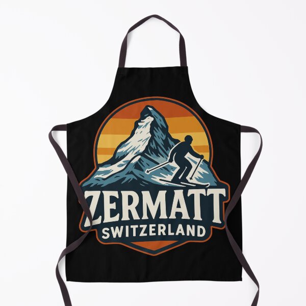 Item preview, Zermatt Mountain Switzerland Mountains Retro Vintage Travel designed and sold by TomFrontierArt.