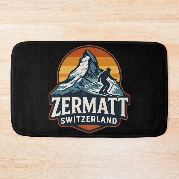 Item preview, Zermatt Mountain Switzerland Mountains Retro Vintage Travel designed and sold by TomFrontierArt.