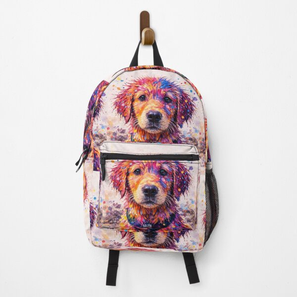 Item preview, Golden Retriever Club - Colorful Watercolor Puppy Portrait designed and sold by WitzkeCPH.