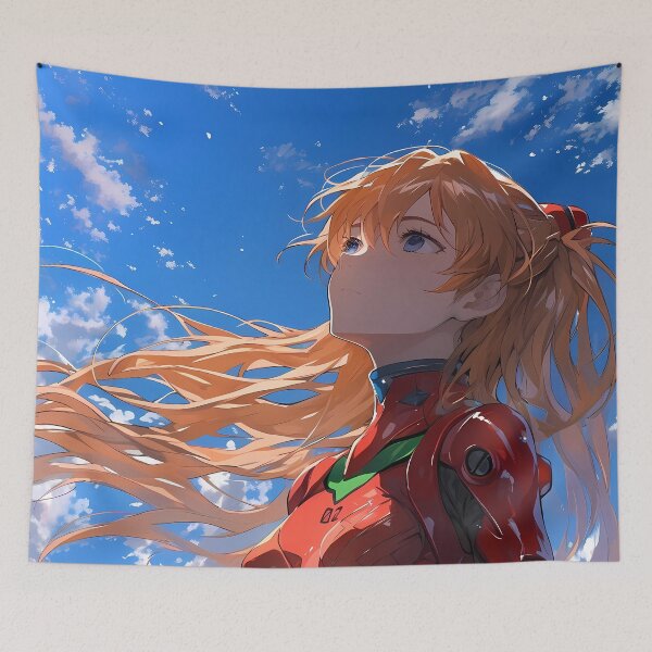 Item preview, Asuka Langley Neon Genesis Evangelion Red Suit Sky Confidence designed and sold by riadjamai.