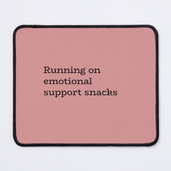 Item preview, Running on Emotional Support Snacks – Relatable Comfort Food Humor designed and sold by hhells.