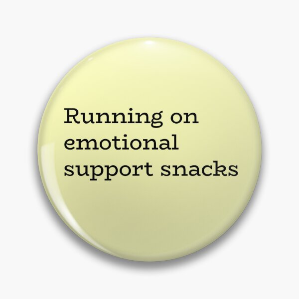 Item preview, Running on Emotional Support Snacks – Relatable Comfort Food Humor designed and sold by hhells.