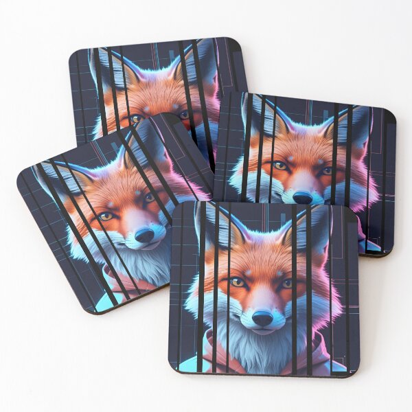 Item preview, Holographic fox in the middle of a glitch 8 designed and sold by Neon G.
