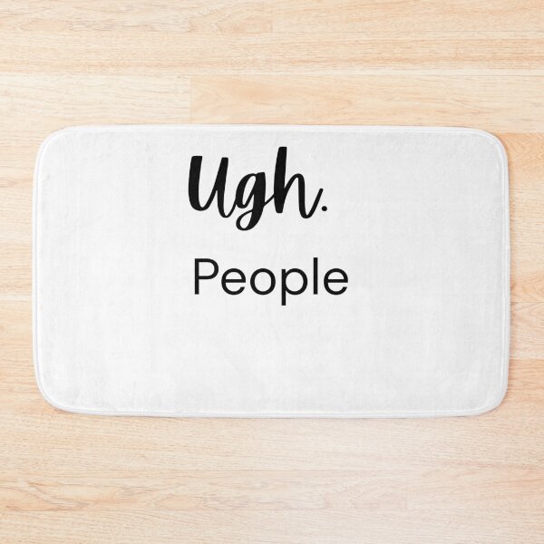 Item preview, Introvert Mood Ugh People Typography designed and sold by VibeoCanvasShop.