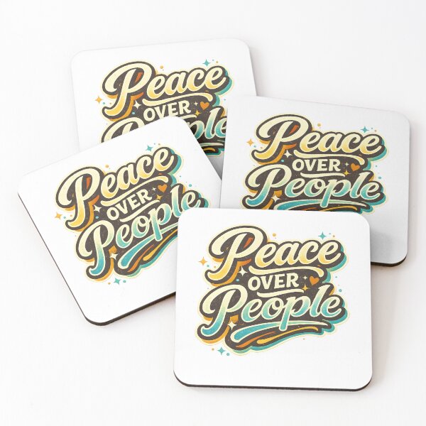 Item preview, Peace over people introvert mental health design designed and sold by PixelParinda.