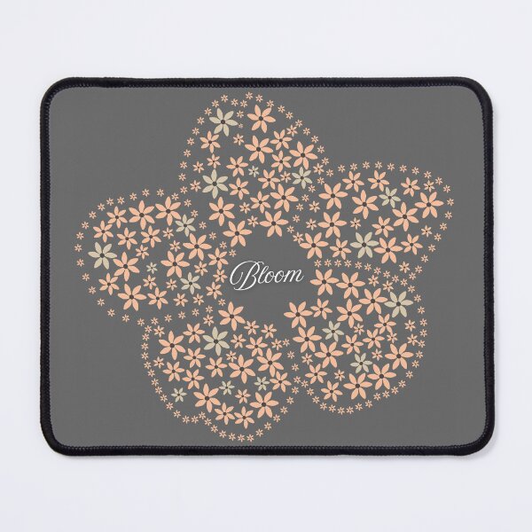 Item preview, Bloom Floral Heart on Dark Background – Elegant Pastel Flowers | Romantic Cottagecore Aesthetic Design designed and sold by lunadesignsmoon.