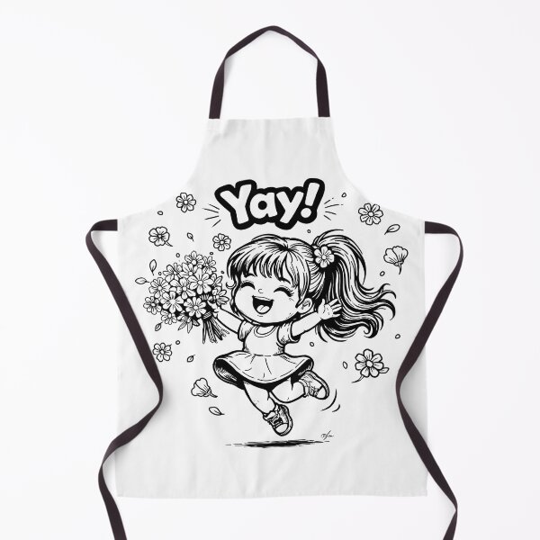 Item preview, Yay! Happy Cute Girl And Spring Blooms designed and sold by TasiaZenzura.