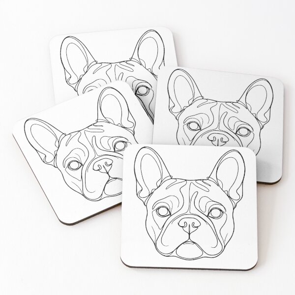Item preview, Minimalist French Bulldog Continuous Line Art designed and sold by ASMAR B.
