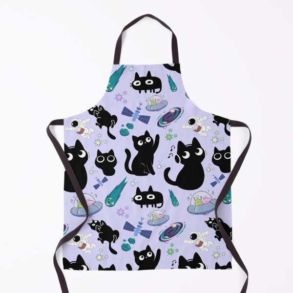 Item preview, Cosmic kawaii black cat in space designed and sold by BritishDelights.