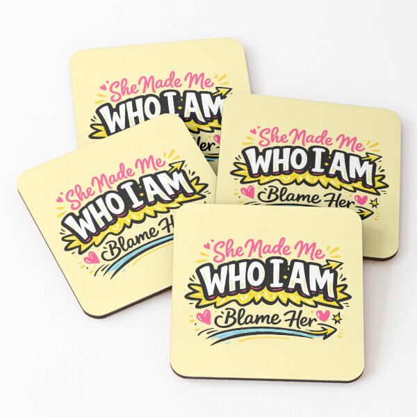 Item preview, She Made Me Who I Am Blame Her Funny Mother’s Day Gift Cute Quote designed and sold by warlistop.