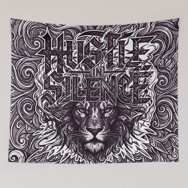 Item preview, Hustle in Silence Bold Comic Style Lion designed and sold by MarCinu Art.